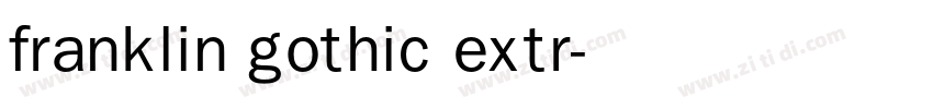 franklin gothic extr字体转换